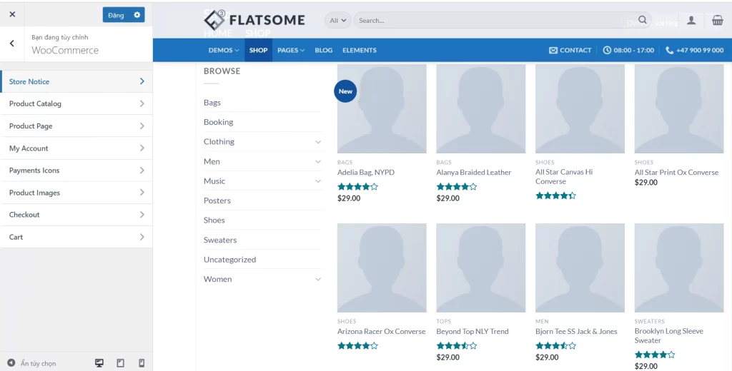 Tùy biến phần Woocommerce
